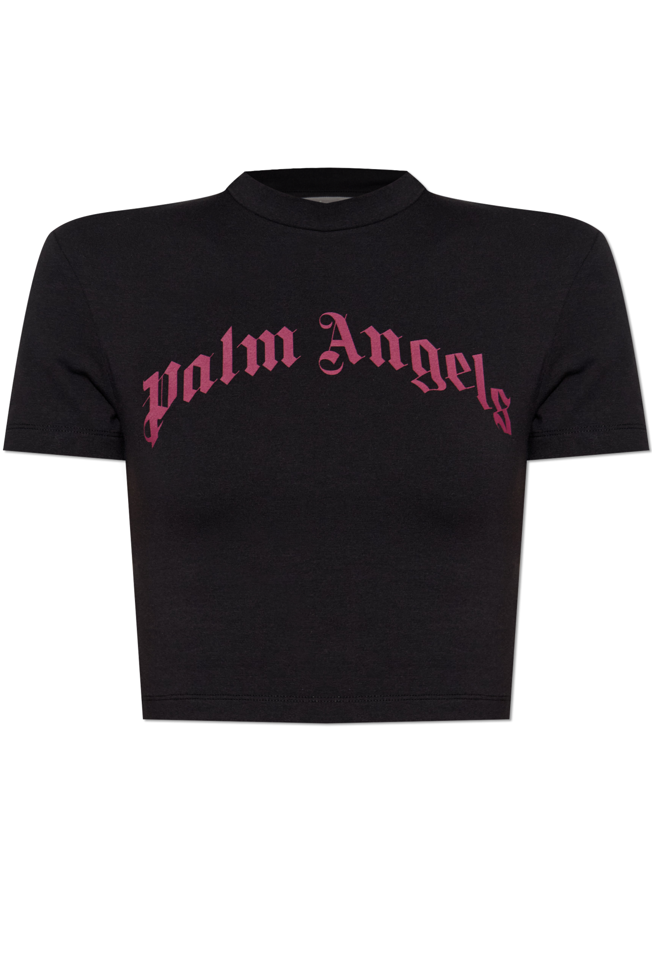 Tシャツ・カットソー Palm Angels SS25 (PMAA089 S25JER0010810) Flame logo T-shirt in OFF WHITE - BLACK for Men | Palm Angels®